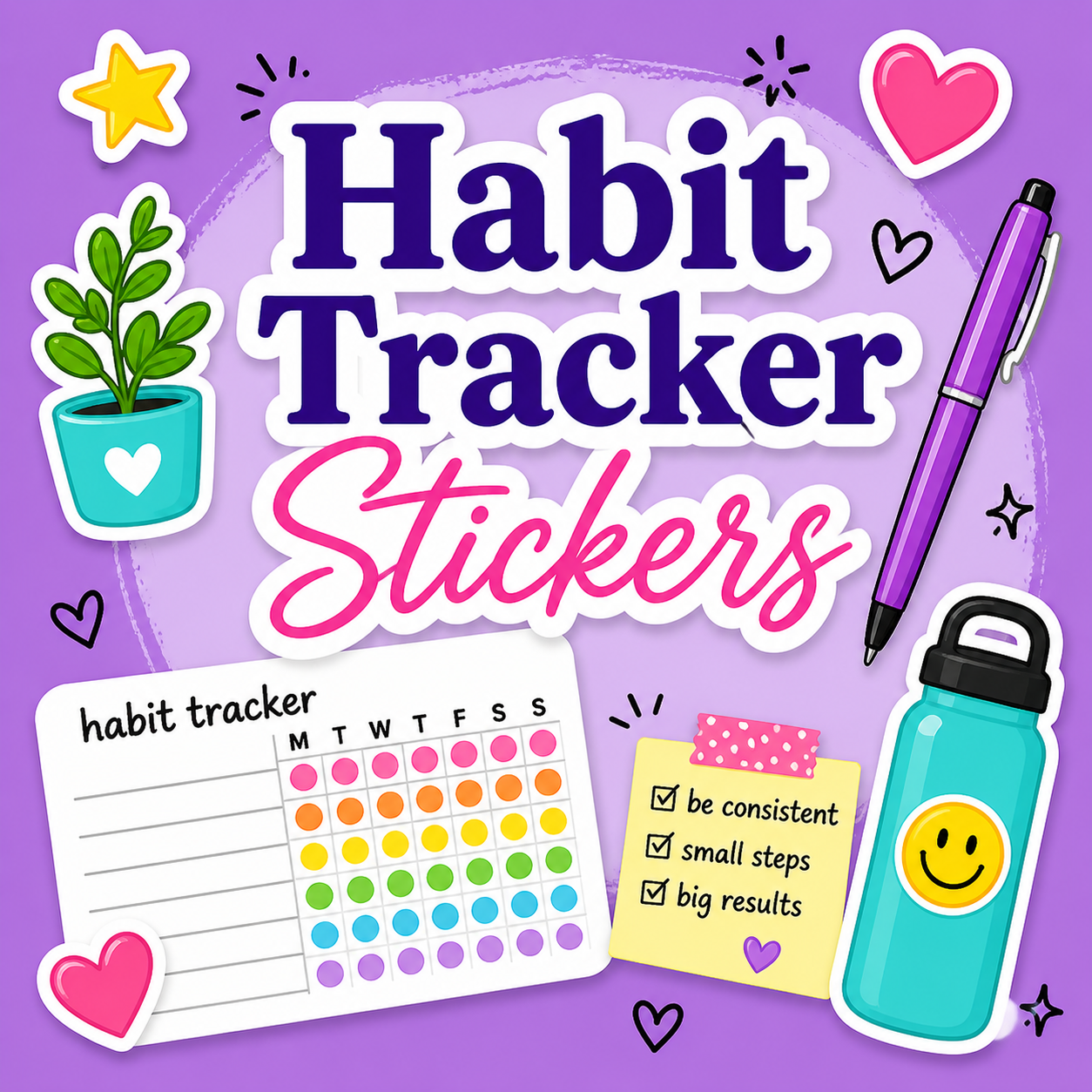 Habit Tracker Stickers