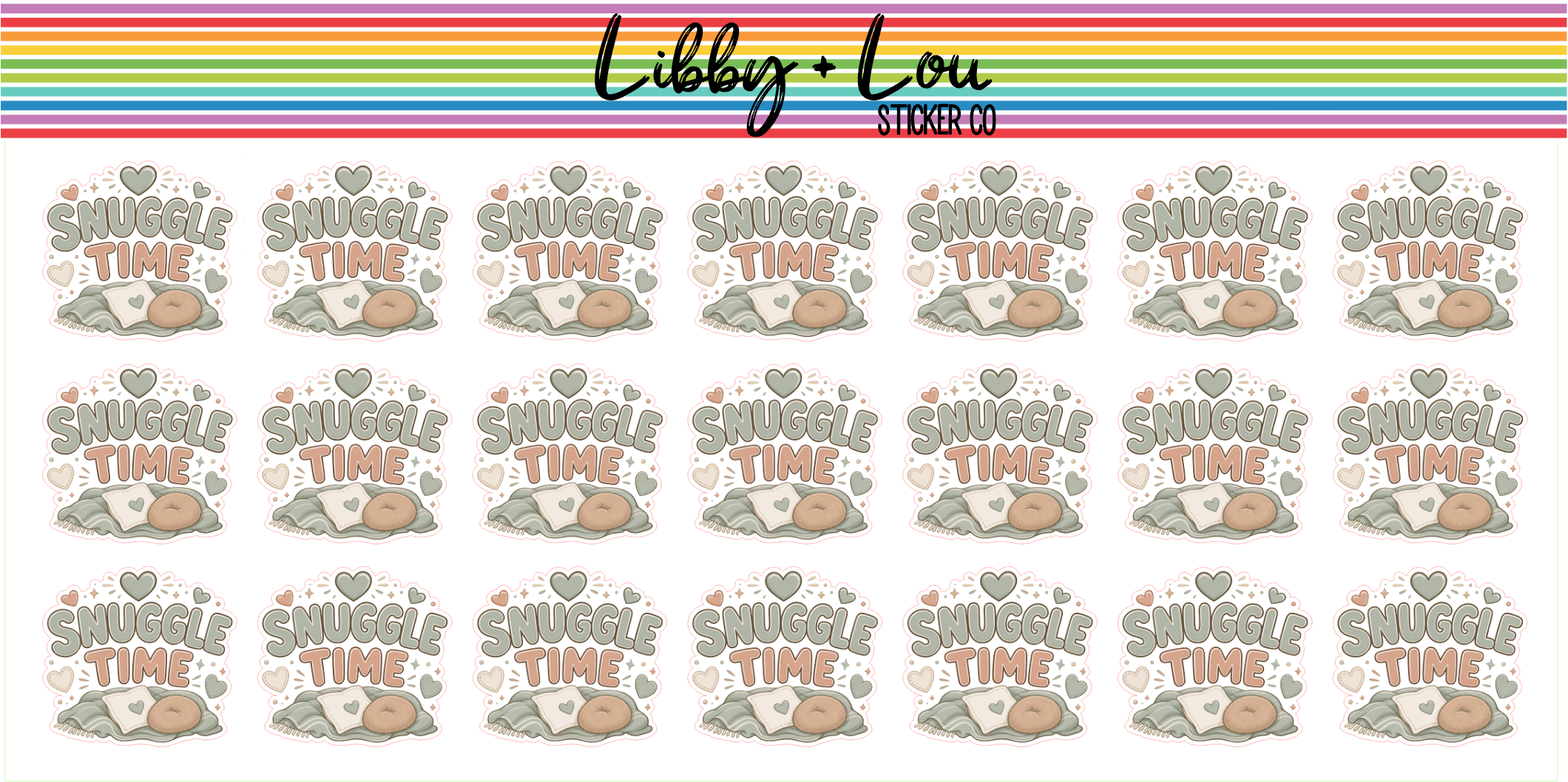 Snuggle Time Planner Stickers | Cozy Night Sticker Sheet | Self Care Planner Stickers | Cute Relaxation Stickers for Planners