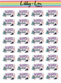 Dance Class Planner Stickers | Ballet & Dance Lesson Stickers | Dance Practice Planner Stickers | Cute Functional Planner Stickers
