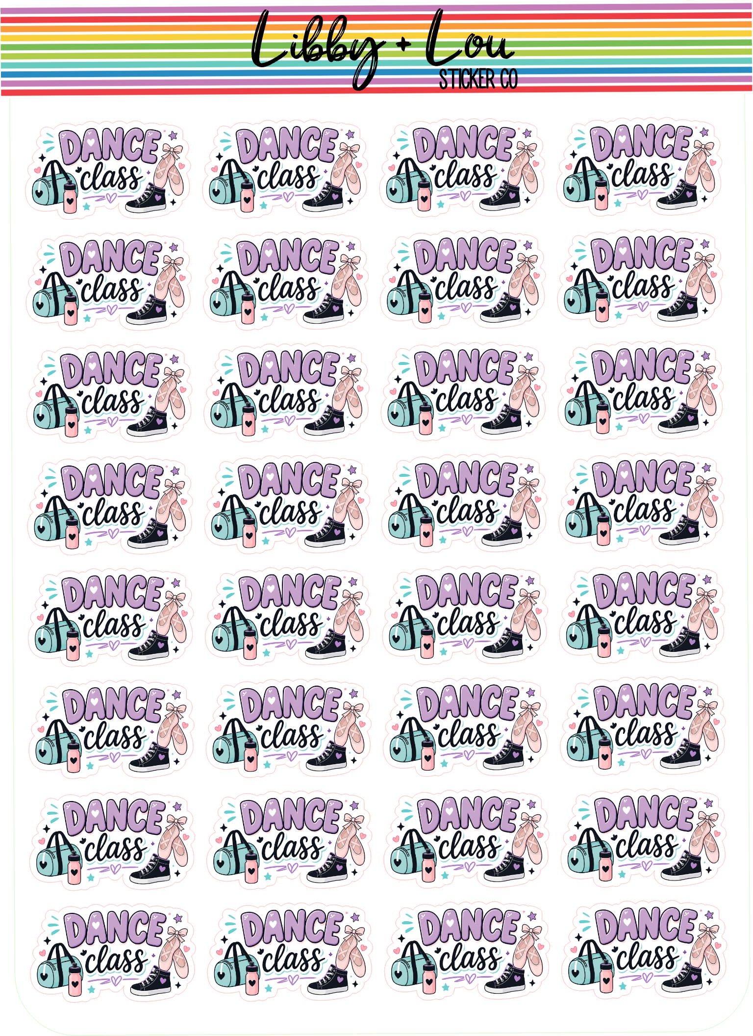 Dance Class Planner Stickers | Ballet & Dance Lesson Stickers | Dance Practice Planner Stickers | Cute Functional Planner Stickers