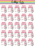 Health Insurance Planner Stickers | Insurance Bill Payment Stickers | Budget Planner Stickers | Functional Finance Planner Stickers