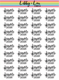 Music Lesson Planner Sticker | Libby and Lou Sticker Co