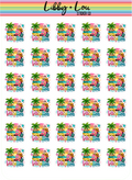 Vacation Planner Stickers | Travel Planner Stickers | Cute Getaway Stickers | Fun Travel Stickers for Planners & Journals