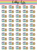 Walk the Dog Planner Stickers | Dog Walking Planner Stickers | Pet Care Planner Stickers | Cute Puppy Planner Stickers