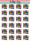 Concert Planner Stickers | Music Event Planner Stickers | Live Music & Band Concert Stickers | Cute Planner Stickers