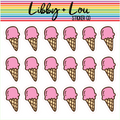 Ice Cream Cone Planner Sticker | Libby and Lou Sticker Co