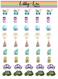 Monthly Bill Pay Planner Stickers | Libby and Lou Sticker Co
