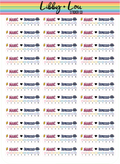 Bipolar Mood Scale Planner Stickers | Mania & Depression Tracker Stickers