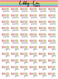 Soccer Practice and Game Planner Sticker | Libby and Lou Sticker Co