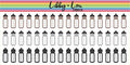 Water Tracker Planner Sticker | Libby and Lou ticker Co (Neutral)