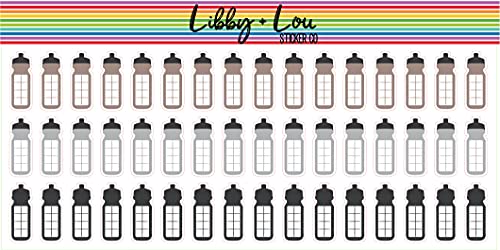 Water Tracker Planner Sticker | Libby and Lou ticker Co (Neutral)
