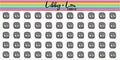 Streaming Service TV Planner Sticker | Libby and Lou Sticker Co