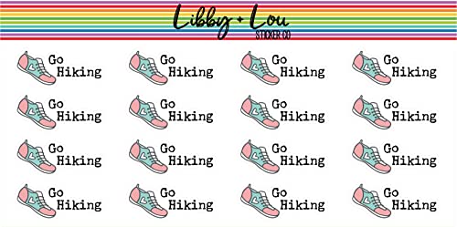 Hiking Planner Sticker | Libby and Lou Sticker Co