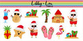 Beach Tropical Christmas Planner Sticker | Libby and Lou Sticker Co