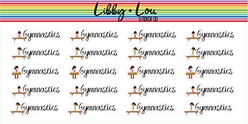 Gymnastics Planner Sticker