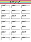 Breakfast Meal Planner Sticker | Libby and Lou Sticker Co