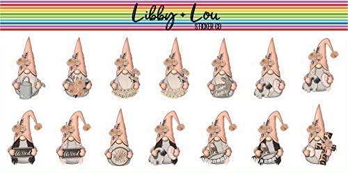 Spring and Easter Gnome Planner Sticker | Libby and Lou Sticker Co