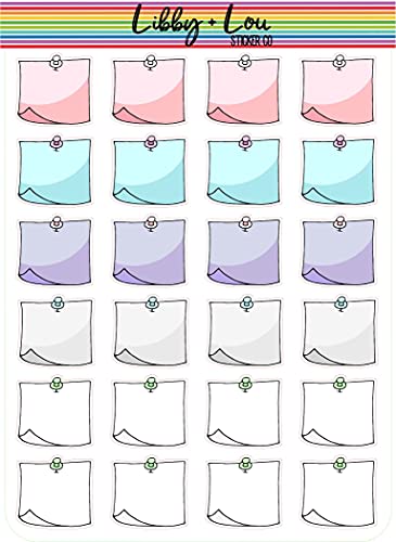 Doodle Sticky Notes Planner Sticker | Libby and Lou Sticker Co