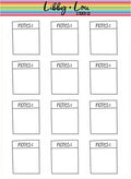 Notes Doodle Planner Sticker | Libby and Lou Sticker Co