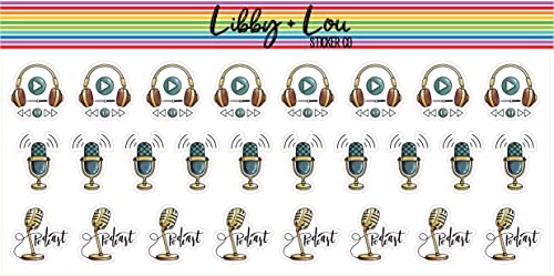 Podcast Planner Sticker | Libby and Lou Sticker Co
