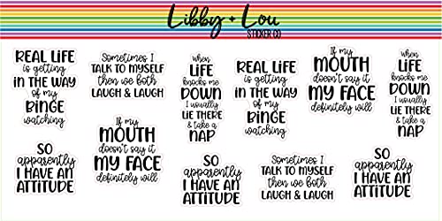 Sassy Quotes Planner Sticker | Libby and Lou Sticker Co