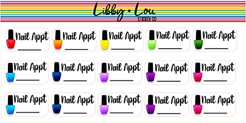 Nail Appointment Planner Sticker | Libby and Lou Sticker Co