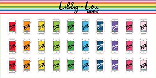 Zoom Video Call Planner Sticker | Libby and Lou Sticker Co