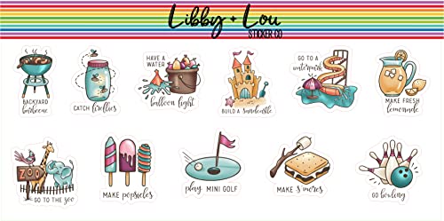 Summer Bucket List Planner Sticker | Libby and Lou Sticker Co