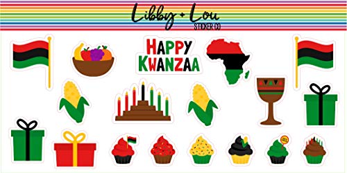 Kwanzaa Decorative Planner Sticker | Libby and Lou Sticker Co