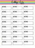 Watching Tv Box Planner Sticker | Libby and Lou Sticker Co