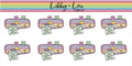 Don't Look Back Your Not Going that Way Planner Sticker | Libby and Lou Sticker Co