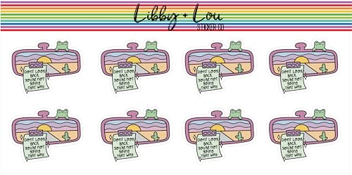 Don't Look Back Your Not Going that Way Planner Sticker | Libby and Lou Sticker Co