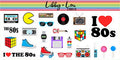 I Love the 80s Planner Sticker | Decorative Sticker | Libby and Lou Sticker Co