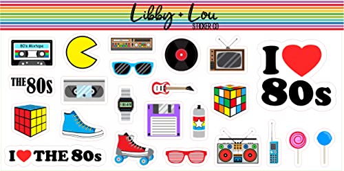 I Love the 80s Planner Sticker | Decorative Sticker | Libby and Lou Sticker Co