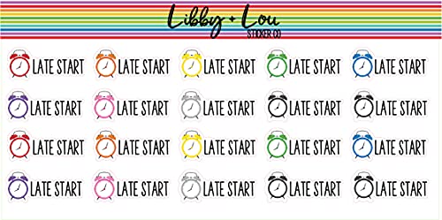 Late Start Planner Sticker | Libby and Lou Sticker Co