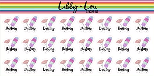 Dusting Planner Stickers | Libby and Lou Sticker Co