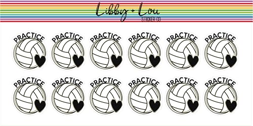 Volleyball Practice Sports Planner Sticker | Libby and Lou Sticker Co
