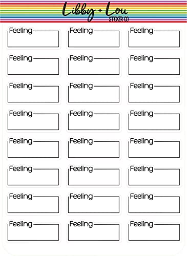 Feelings Planner Sticker | Libby and Lou Sticker Co