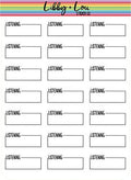 Listening Box Planner Sticker | Libby and Lou Sticker Co