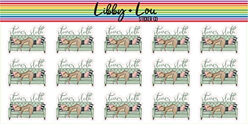Stoner Sloth Planner Sticker | Libby and Lou Sticker Co