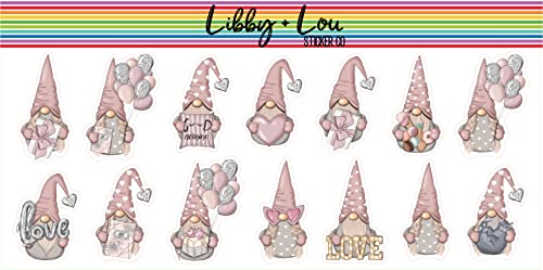 Valentines Gnomes | Libby and Lou Sticker Co