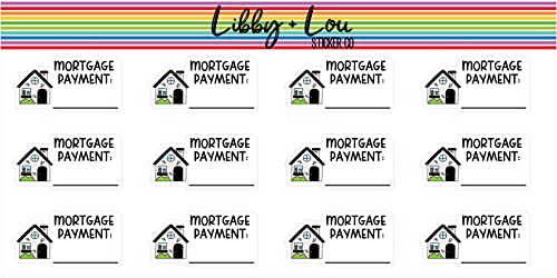 Mortgage Payment Planner Stickers | Libby and Lou Sticker Co