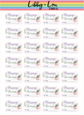 Massage Appointment Planner Stickers | Self Care Reminder Stickers