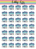 Chiropractor Appointment Planner Stickers | Wellness Reminder Stickers
