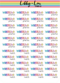 Wresting Practice and Match Planner Stickers | Libby and Lou Sticker Co