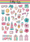 Summer Decorative Planner Stickers | Libby and Lou Sticker Co