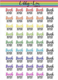 Bank Deposit Planner Stickers | Libby and Lou Sticker Co