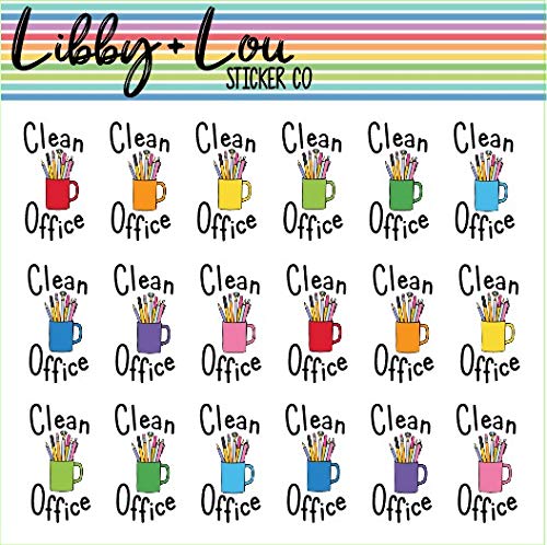 Clean Office Planner Sticker | Libby and Lou Sticker Co