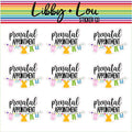 Prenatal Appointment Planner Stickers | Libby and Lou Sticker Co
