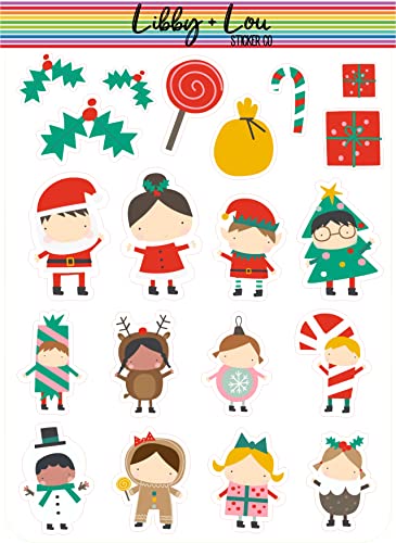Christmas Decorative Planner Sticker | Libby and Lou Sticker Co